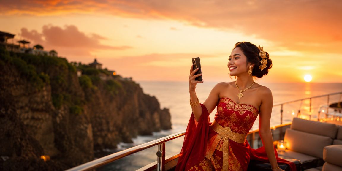 Pengguna Indonesia mengakses akun casino mobile dengan aman saat festival malam hari